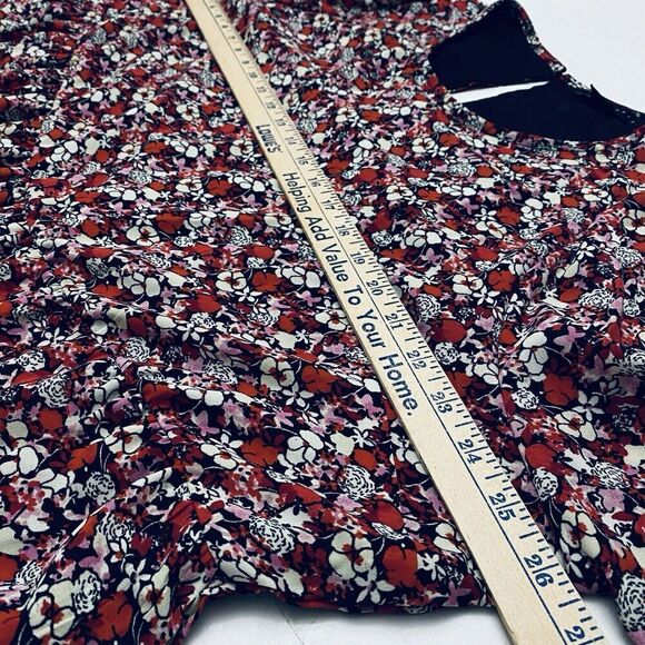 SANCTUARY Women's Floral Multicolor Midi Blouson Dress Knee Length Size 2XL - Picture 8 of 13